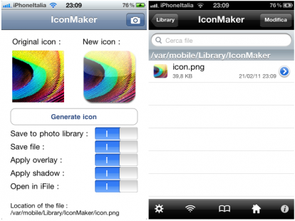 [GUIDA] Come creare icone con IconMaker tweak Italia Iphone icone Guida cydia 