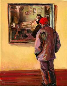 At the museum- man in the red cap Le mostre per cominciare bene il 2012