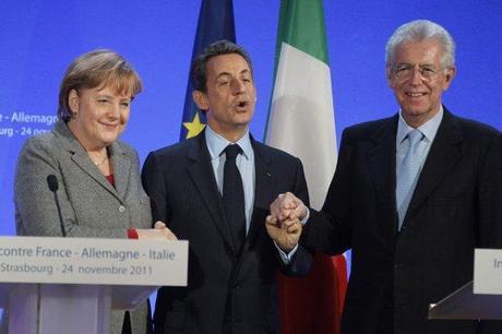 06-01-2012 Monti a Parigi: Collaborazione tra Italia, Francia e Germania