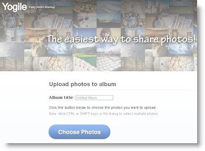 yogile Crea Album Fotografici online e condividili tramite slideshow con Yogile