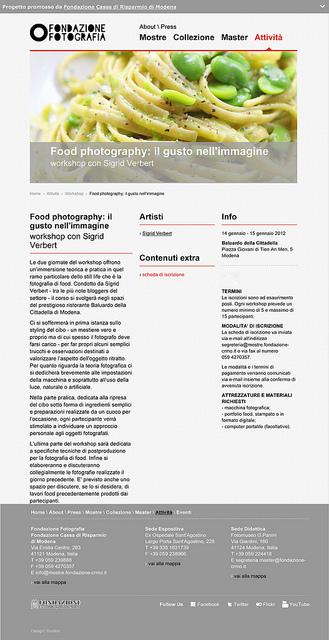 Corso di Food Photography - Sigrid Verbert