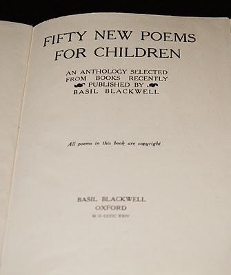 Fifty New Poems for Children, edizione inglese 1924
