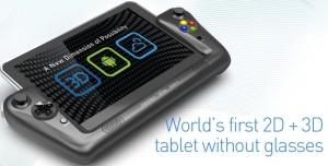 Il tablet per i giochi con display 8′ 3D : Wikipad