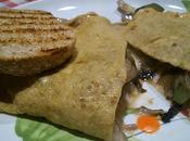 Omelette microonde radicchio, funghi zucchine