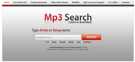 Mp3search Tutti gli Mp3 che vuoi con MP3SearchMusic