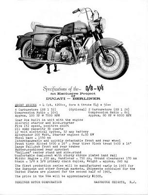 Vintage Brochures: Ducati-Berliner Apollo V4 1260 1962