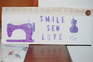 Targhette  SMILE SEW LOVE