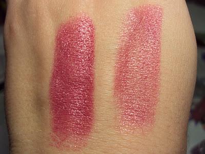 Review - Essence lipsticks 55 and 12