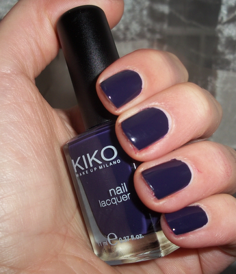 Kiko Nail Laquer n.324-Cioccolato Fondente e n.334-Viola Scuro