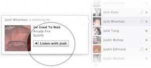 Facebook introduce la prima Action: “Listen With” per ascoltare musica con gli amici