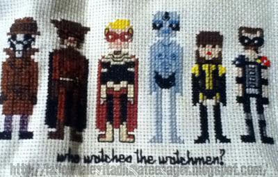 A beautiful Watchmen pillow!