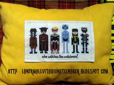 A beautiful Watchmen pillow!