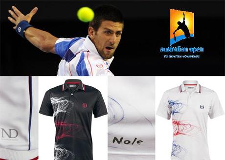 Tennis, Australian Open 2012: il nuovo outfit di Sergio Tacchini per Djokovic con i colori Serbia