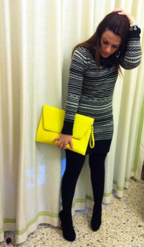 Jacquard and neon details