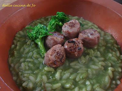 Risotto con crema di cime di rapa