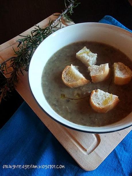 ZUPPA DI FUNGHI E PORRI