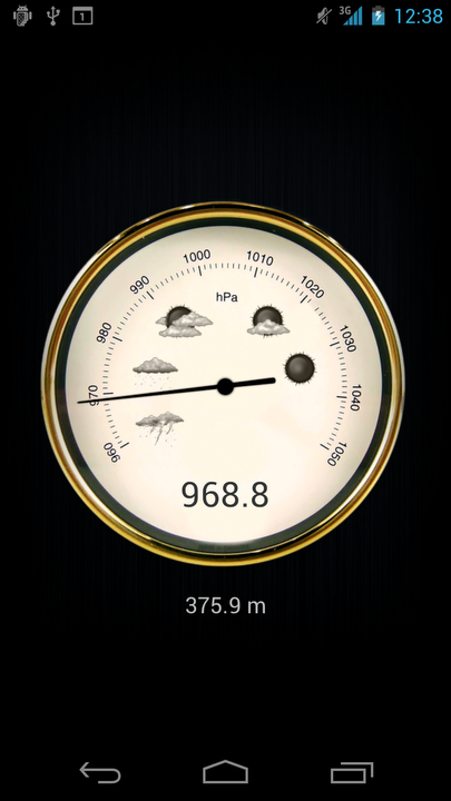 Barometro per Galaxy Nexus : Le previsioni meteo old style