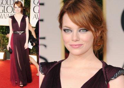 Emma Stone ai Golden Globes 2012 // Get the Make Up Look!