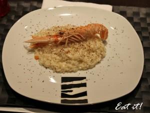 Risotto scampi e cioccolato