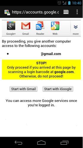 Guida Login account Google e Banking in sicurezza utilizzando QR Code