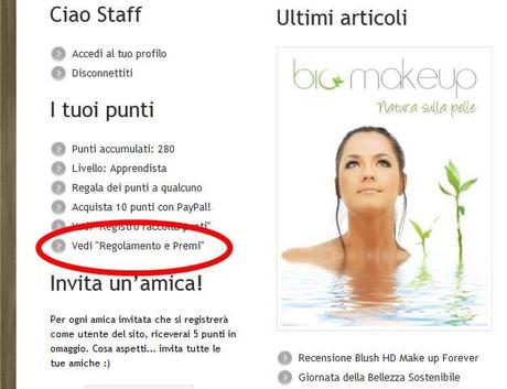 Regolamento raccolta punti 2012!