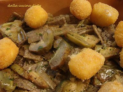 Pizzoccheri, carciofi e pepite di fiordilatte