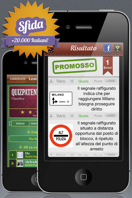 QuizPatente : Prendere la patente di guida con iPhone, iPod Touch e iPad