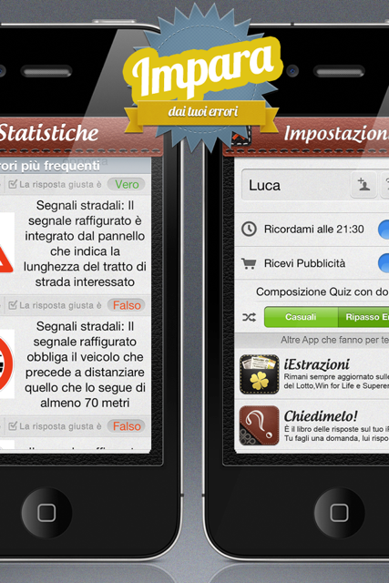 QuizPatente : Prendere la patente di guida con iPhone, iPod Touch e iPad