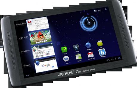 ARCHOS 70b, il primo internet tablet Android Honeycomb economico a meno di 200 Euro