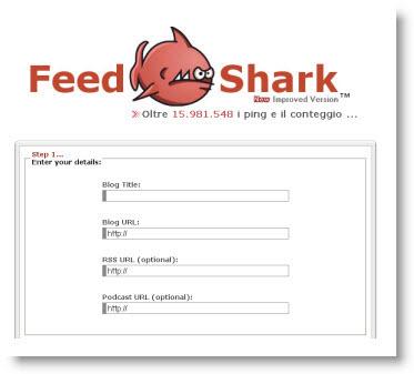 feedshark Promuovi il tuo Sito o Blog con Feed Shark