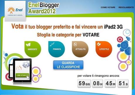 Enel Blogger Award2012: Make Up and TV Series candidato per la categoria LIFESTYLE. Scopri come votare!