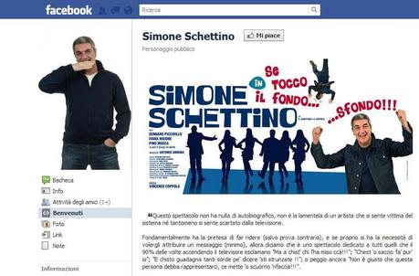 RIDIAMOCI SU : Il comico Simone Schettino scambiato per il comandante della Concordia.Insulti sulla sua pagina Facebook