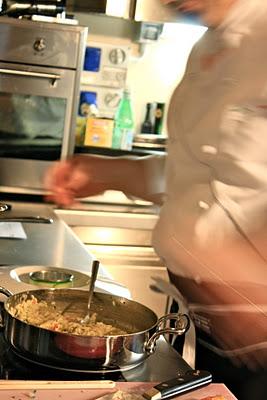 In aula pratica I.F.S.E.: Risotto con gamberi e caponata di verdure