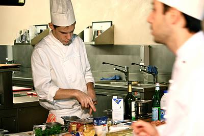 In aula pratica I.F.S.E.: Risotto con gamberi e caponata di verdure