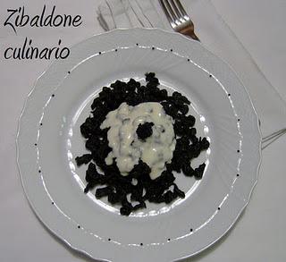 Spatzle al nero di seppia con mascarpone alla vodka