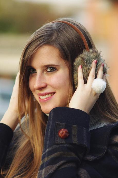 Fur earmuffs and ring