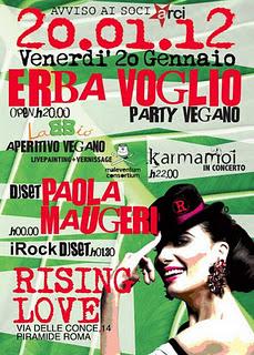 [link] Ortika @ Erba Voglio Party Vegano Rising Love