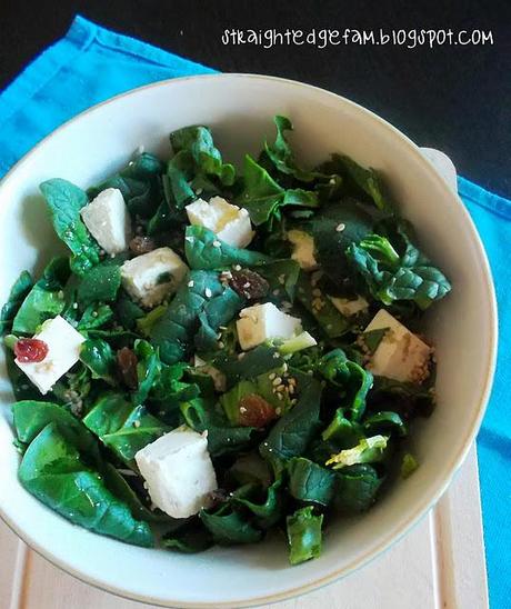 INSALATINA DI SPINACI E TOFU