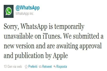 ScreenShot0011 Whatsapp di nuovo su App Store 
