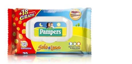 SALVIETTINE DETERGENTI – PAMPERS SOLE E LUNA