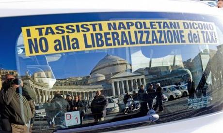 Liberalizzazioni, il giorno della potesta dei tassisti (Credits: Ansa)