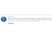 Aggiornamento iTunes (10.5.3), supporto libri testo