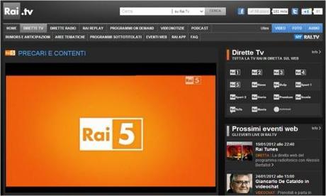 Rai: lanciati i nuovi portali web Rai.it e Rai.tv