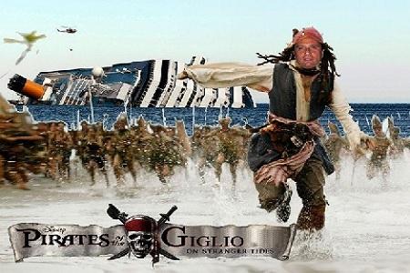 Schettino pirati del giglio Costa Concordia: Prosegue la parodia con le vignette di “Capitan Schettino” su Facebook | FOTO