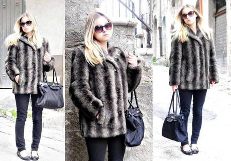 faux fur coat