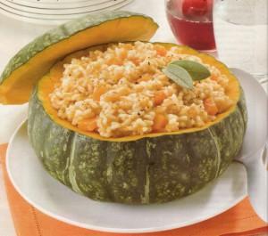 Risotto d'autunno con la zucca