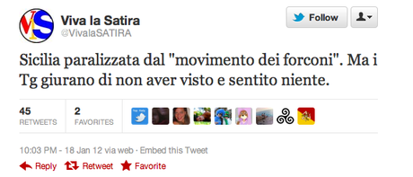 La settimana su Twitter: dal 16 al 21 gennaio 2012