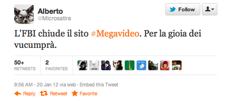 La settimana su Twitter: dal 16 al 21 gennaio 2012