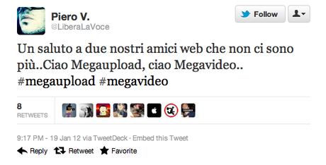 La settimana su Twitter: dal 16 al 21 gennaio 2012