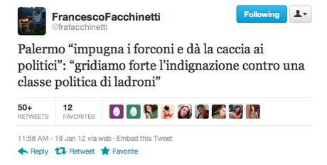 La settimana su Twitter: dal 16 al 21 gennaio 2012